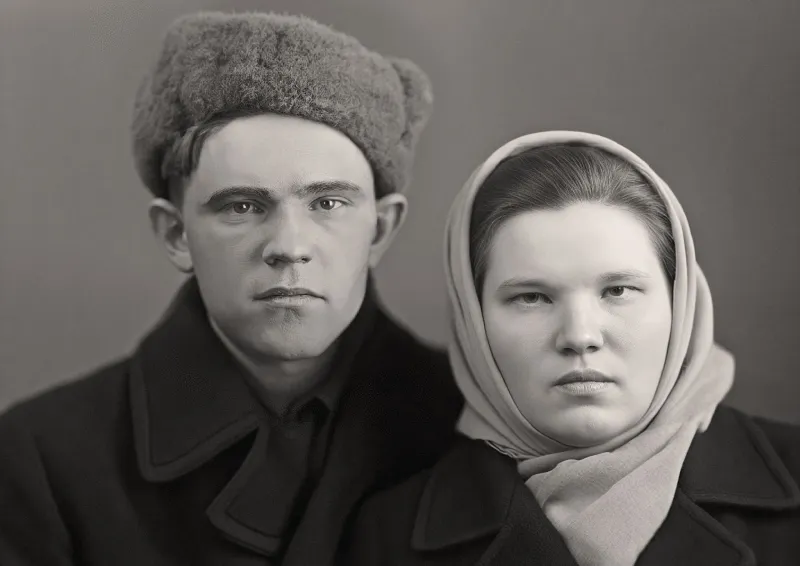 Фотомонтаж и реставрация: Воссоединение лиц на старых фото