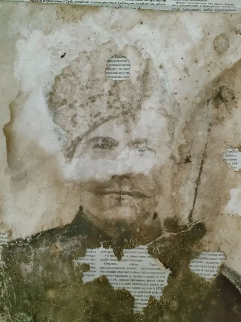 Детальная реставрация и колоризация портрета казака начала XX века