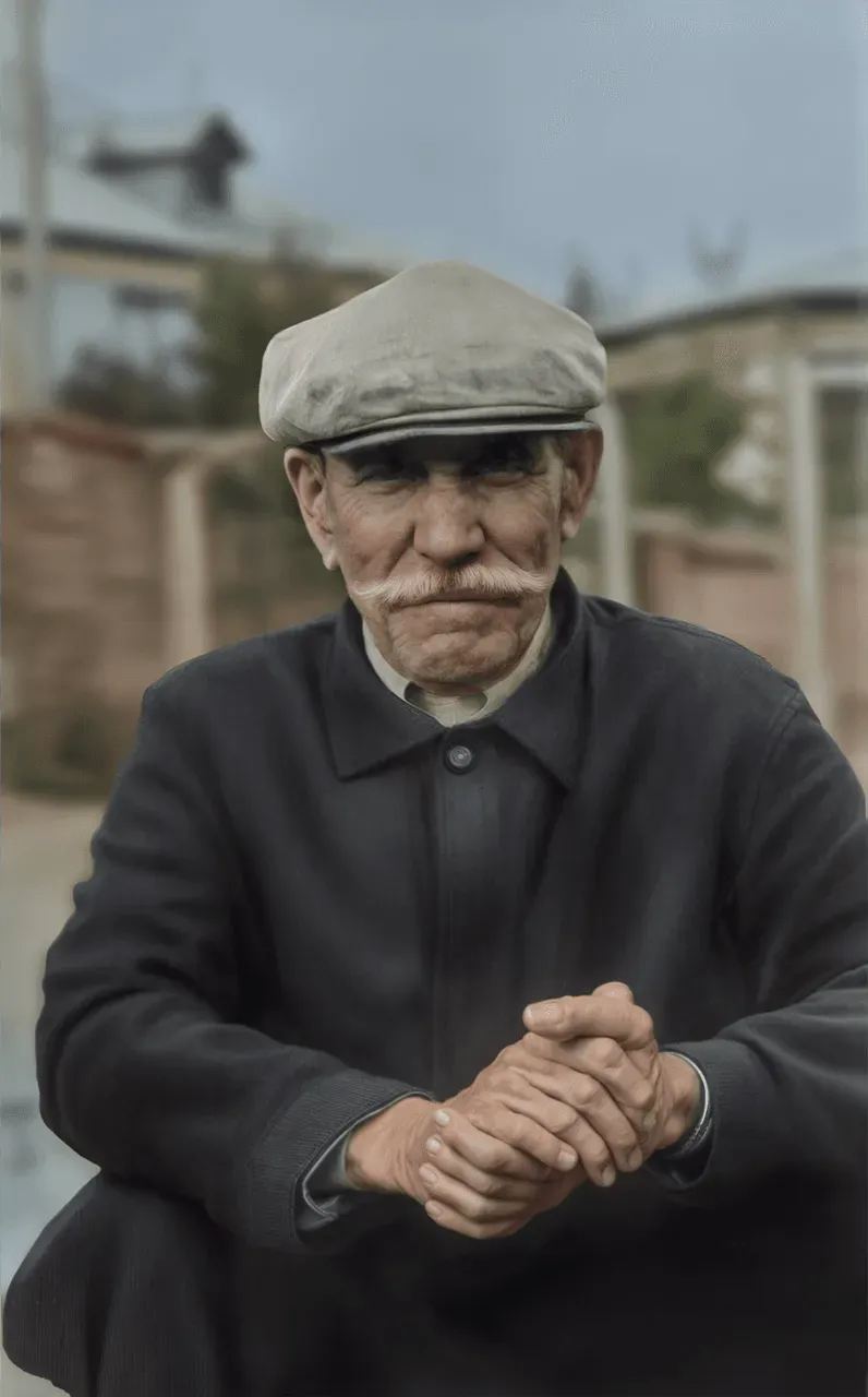 Мудрость Взгляда: Портрет, Оживший в Цвете