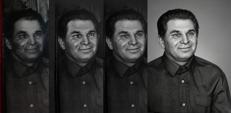 Искусство Восстановления. Пошаговое деликатное улучшение деталей для портрета на памятнике