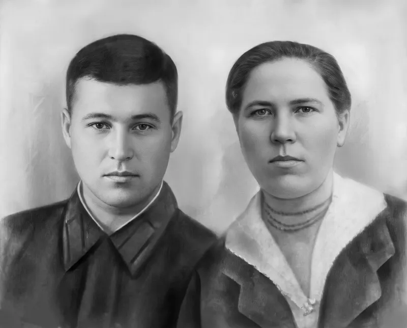 Хранители времени: невероятное восстановление старинного портрета молодой пары!